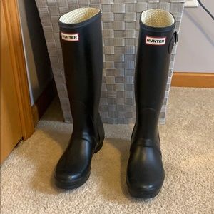 Black Matte Hunter Boots